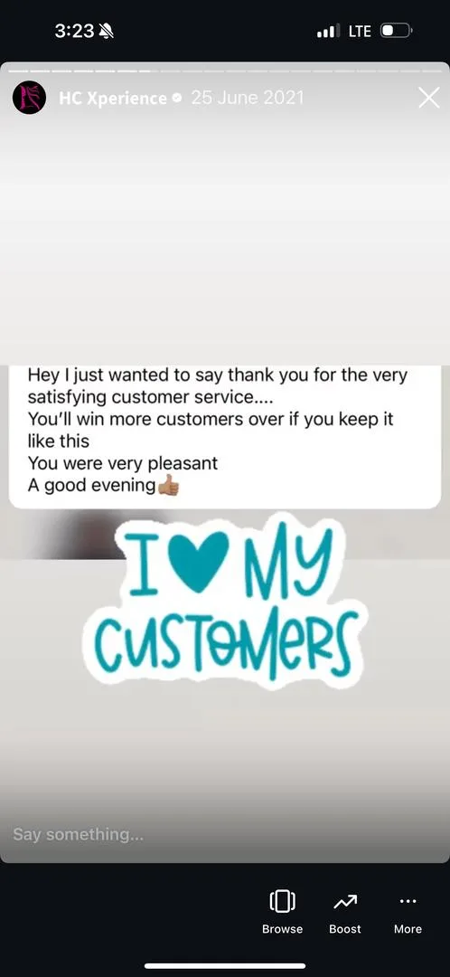 Customer message 5
